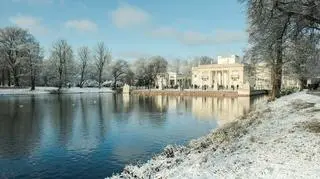 Śnieżna pogoda w Warszawie