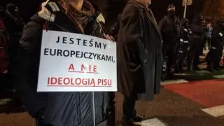 Protest na Mickiewicza 