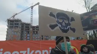 Protest mieszkańców na Woli