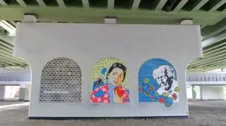 Galeria murali przy Dworcu Gdańskim