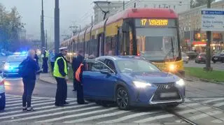 Wypadek z udziałem tramwaju na Woli 