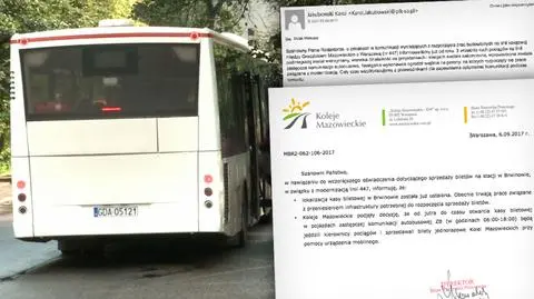 Nie mogli kupić biletu, jeździli na gapę. Będzie kasa w Brwinowie