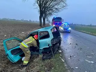 Wypadek w miejscowości Wielęcin