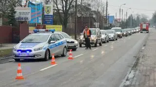 Pożar warsztatu w Zielonkach