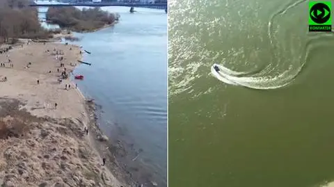 Szukają zaginionego skuterzysty. Patrole na Wiśle i na brzegu