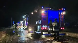 Pożar w miejscowości Krosna Wieś