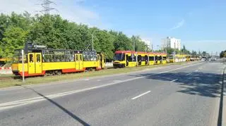 Awaria trakcji tramwajowej