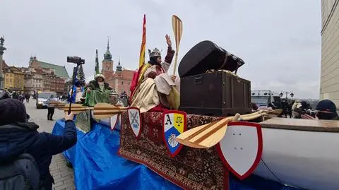 Symboliczny Orszak Trzech Króli na Trakcie Królewskim. Policja wylegitymowała uczestników