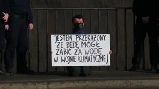 Protest na moście Poniatowskiego