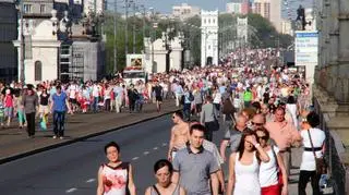 Kibice po meczu gwiazd z Polski i Ukrainy