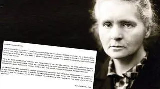 Maria Skłodowska-Curie "napisała" list