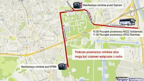 Rolnicy wracają. Policja: mamy zamknięty most, mogą być utrudnienia 