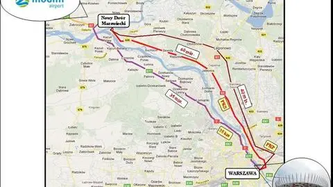 "Tak najszybciej dojedziesz na lotnisko w Modlinie" 