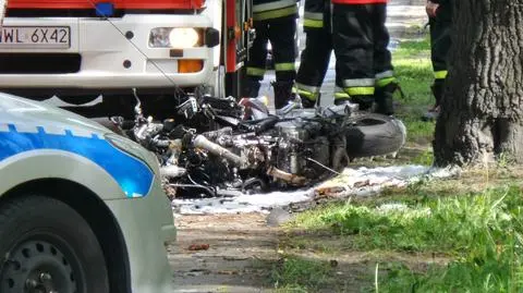 Motocyklista uderzył w drzewo. Zginął na miejscu 