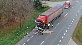 Wypadek w miejscowości Błonie-Wieś