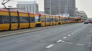 Potrącenie pieszego w Al. Jerozolimskich