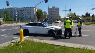 Zderzenie na rondzie Schumana