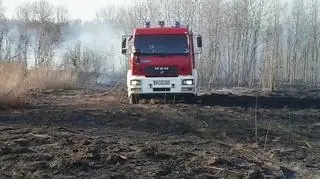 Na miesjcu straż pożarna