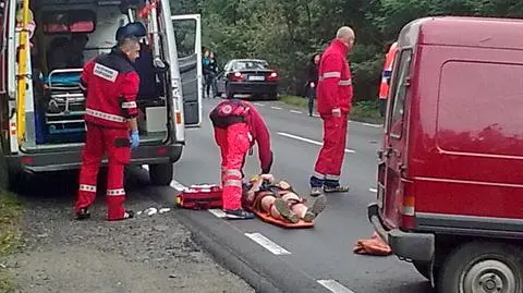 Czołowe zderzenie na Żołnierskiej