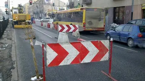 Ciężki sprzęt zablokował Grochowską