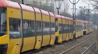 Korek tramwajowy na Rembielińskiej