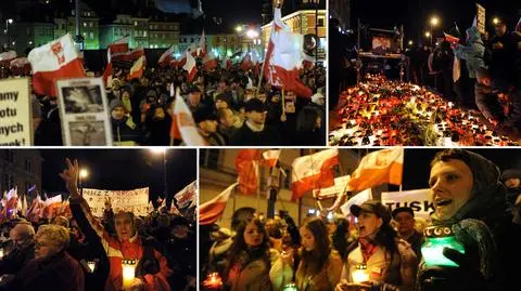 Marsz Pamięci na Krakowskim Przedmieściu