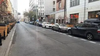 Miejsca parkingowe na ulicy Zgoda