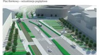 Tak mógł wyglądać plac Bankowy (koncepcja)