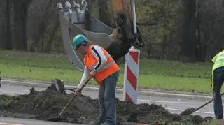 Prace na Wisłostradzie