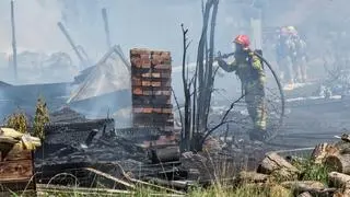 Pożar pustostanu na Kijowskiej 