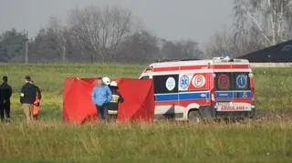 Mały samolot rozbił się na lotnisku w Chrcynnie