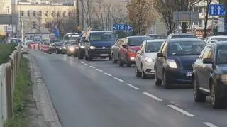 Wypadek na skrzyżowaniu Kopińskiej i Białobrzeskiej