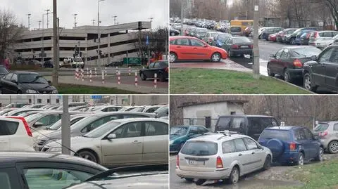 Młociny jak wielki parking, sypią się mandaty. Będą parkomaty?