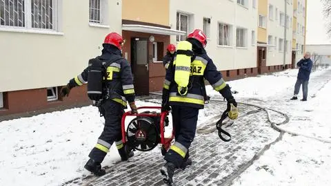 Pożar piwnicy na Mokotowie