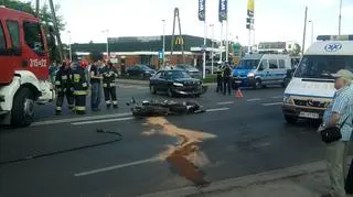 Zderzenie z motocyklistą