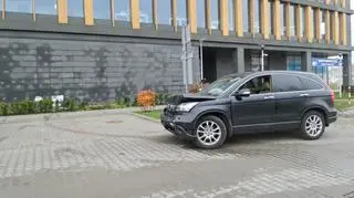 Honda potrąciła piesze przy parkingu