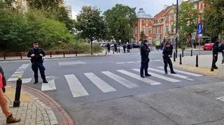 Policja odgrodziła teren