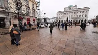 Protest w obronie Nawalnego w Warszawie