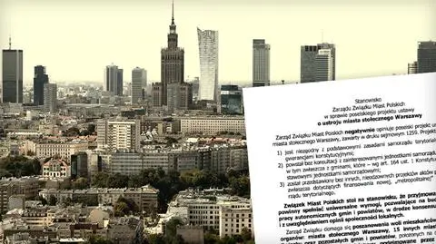 Związek Miast Polski o zmianie ustroju stolicy. Negatywnie