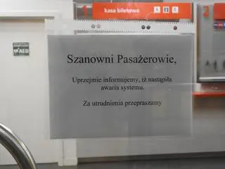 Awaria w Punktach Obsługi Pasażera