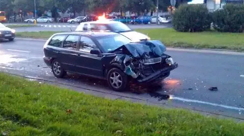 Volvo wjechało w tył skody