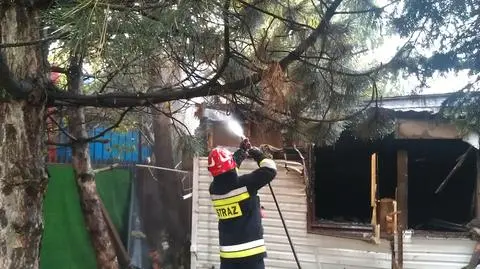 Spłonął magazyn przy al. Krakowskiej