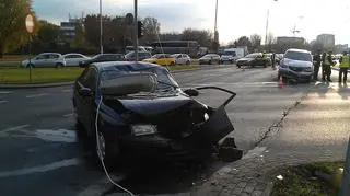 Groźny wypadek na Ochocie