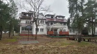 Spalony dach w domu pomocy społecznej
