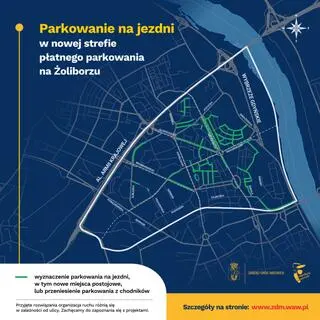 Parkowanie na jezdni w ramach SPPN na Żoliborzu