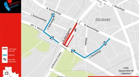 Remont Trasy AK: od niedzieli zamknięta Włościańska 