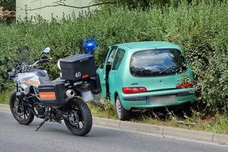 Samochód osobowy zderzył się z dwoma autobusami miejskimi 