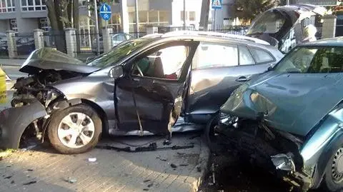 Ranna w wypadku  w Starej Miłośnie