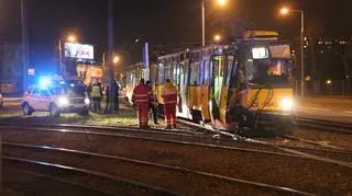 Zderzenie tramwajów na Słomińskiego