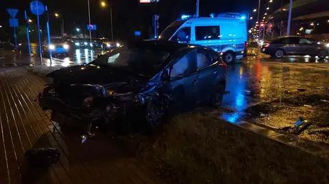 Nocny wypadek w Rembertowie